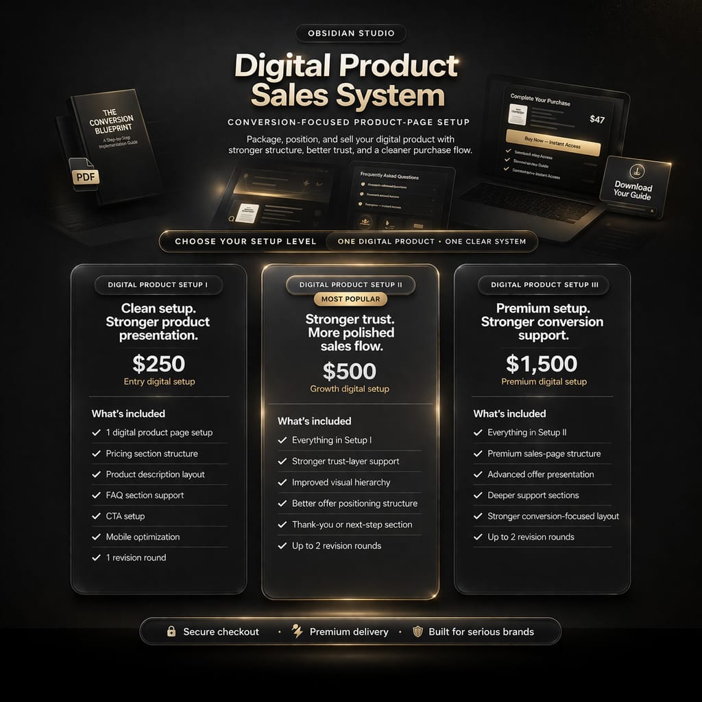 Digital Product Sales System