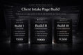 Client Intake Page Build